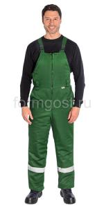 Полукомбинезон "Труд М" утепл., зеленый