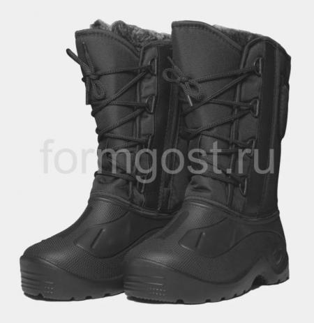 Сапоги комбинированные со шнуровкой