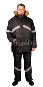 Костюм "Новый Эверест" утепл. с п/к, черн