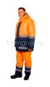 Спецодежда - Костюм "Трасса" утепл. с п/к, (тк.смесовая), оранж. фл. + син.