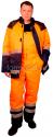 Купить Костюм "Трасса" утепл. с п/к, (тк.смесовая), оранж. фл. + син.