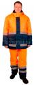Костюм "Трасса" утепл. с п/к, (тк.смесовая), оранж. фл. + син.