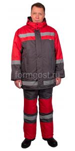 Костюм "Меридиан" утепл. с п/к, син. + вас.