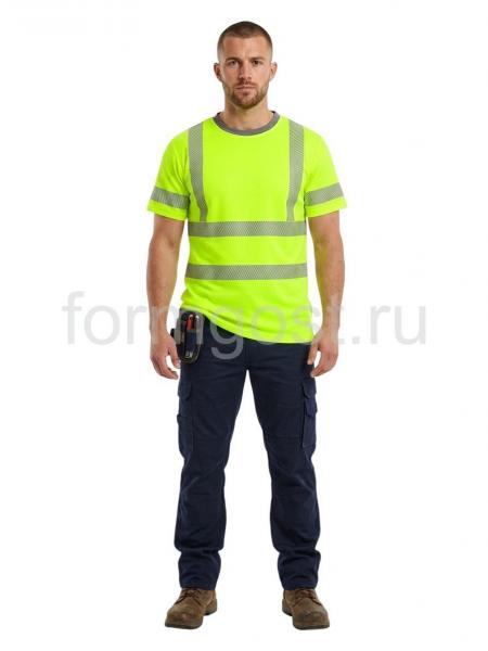 Футболка сигнальная СФ-3 с СОП, желтая